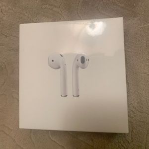 AirPods with wireless charging case, brand new